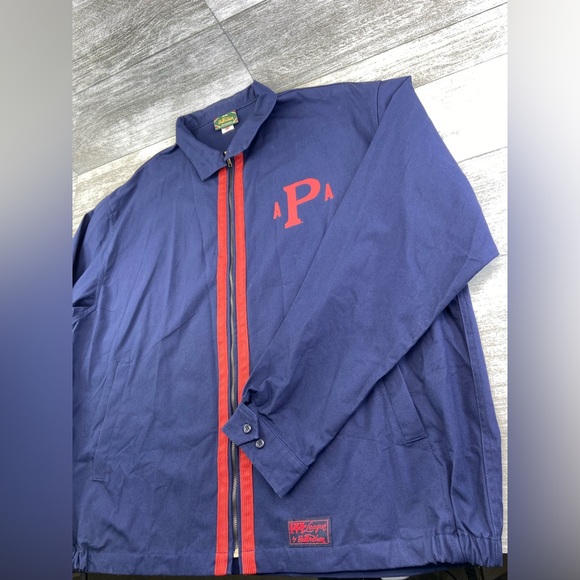Stall And Dean Ivy League APA Blue Red Full Zip Long Jacket 532 Of 600 Adult 5XL - Picture 3 of 16
